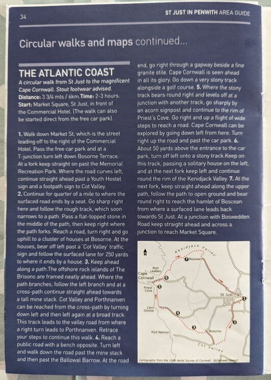 Atlantic Coast Walk map and instructions